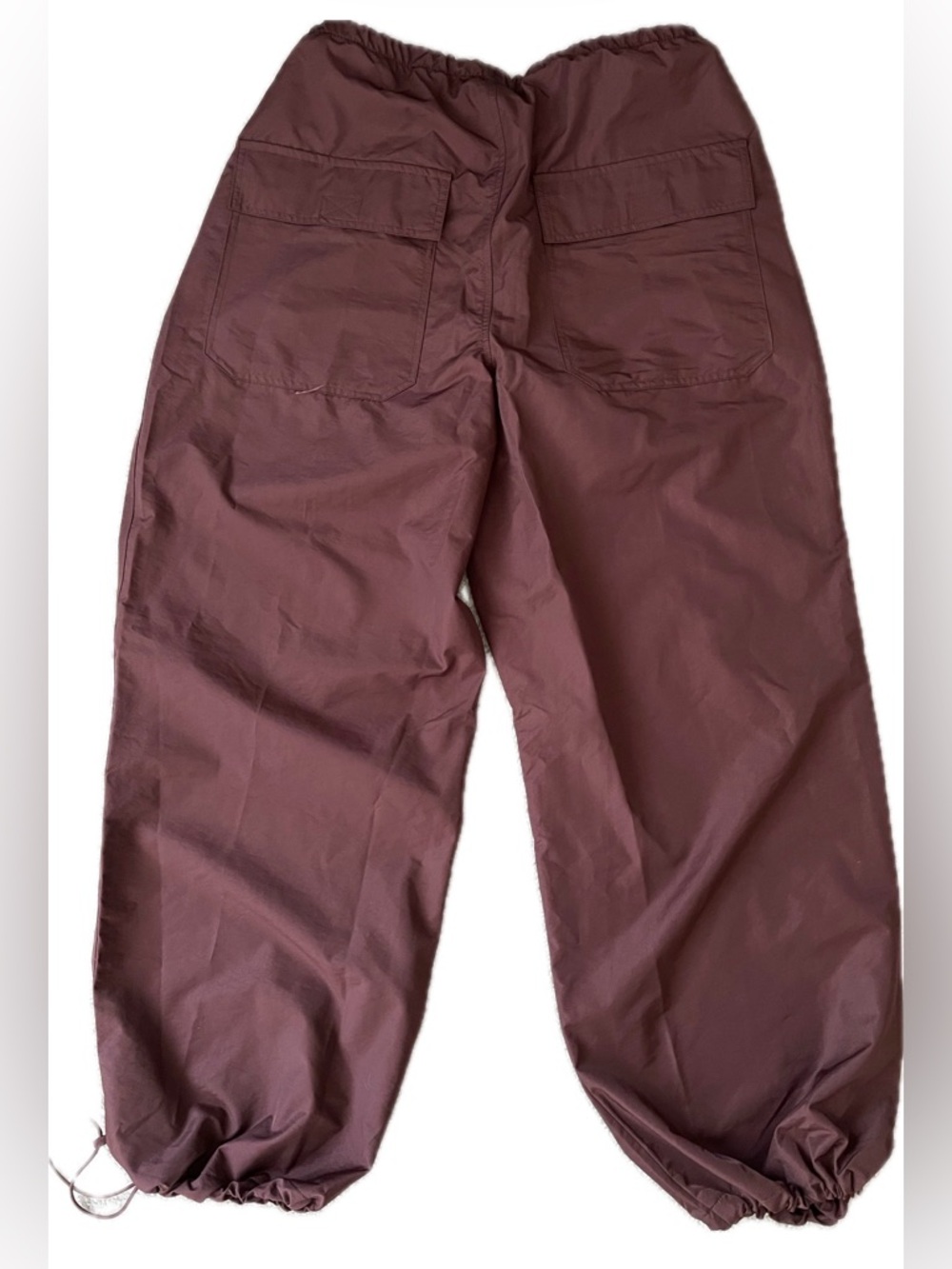 TOPSHOP Burgundy Balloon Trouser Size 8-10, Women - Picture 2 of 7
